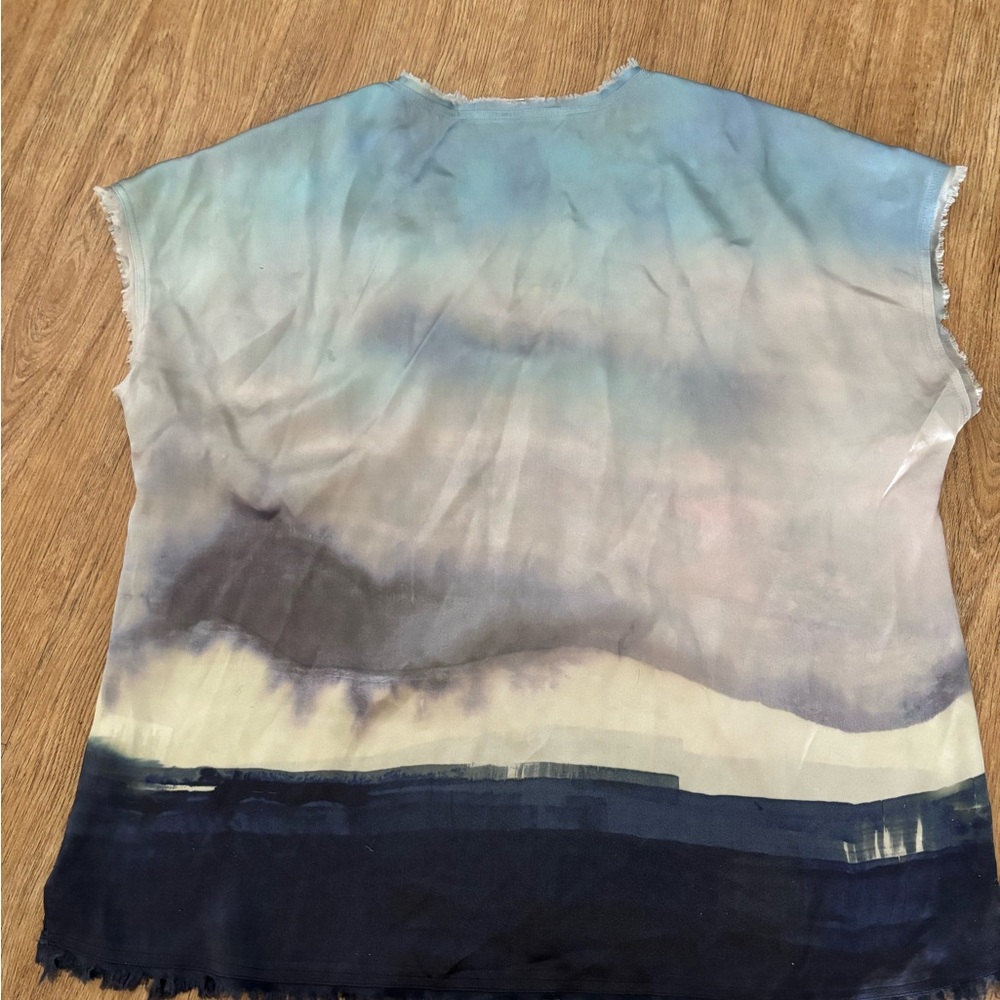 Women's Blue Ombre Blouse